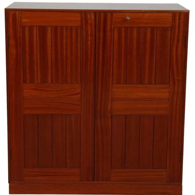 Sale Pamono Mahogany Cabinet by Mogens Koch, 1980s