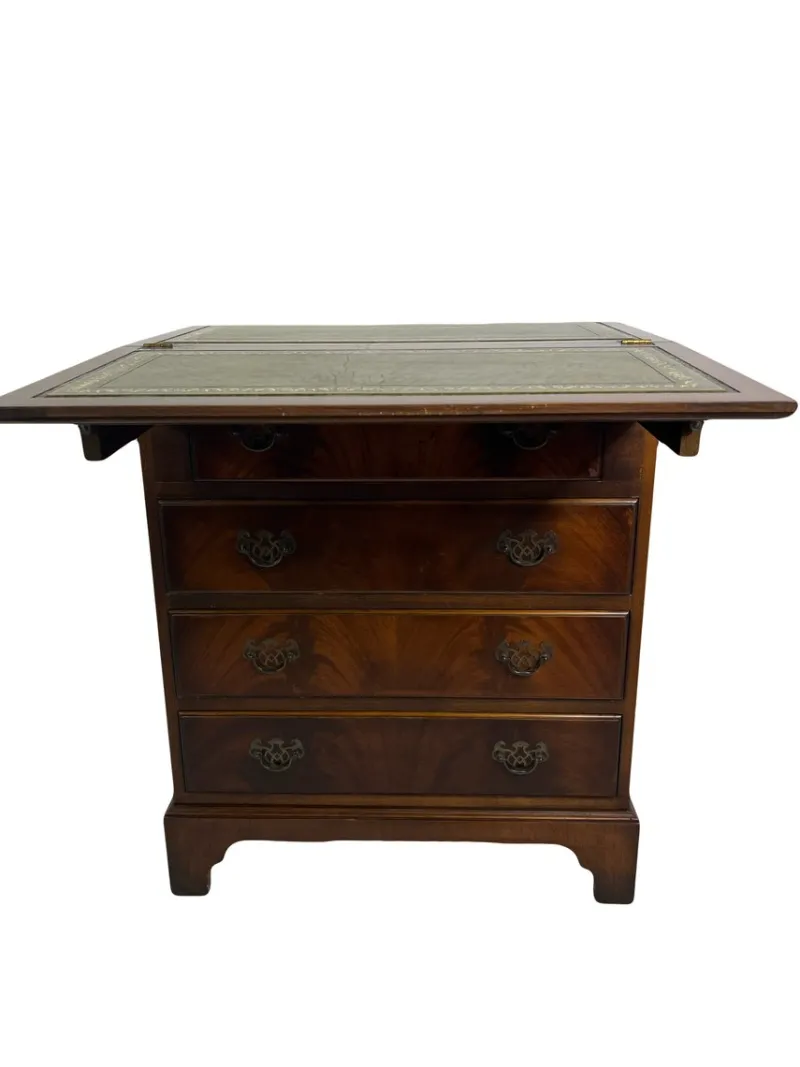 Online Pamono Mahogany Chest of Drawers with Hidden Writing Desk from Burton Reproductions, England, 1970s