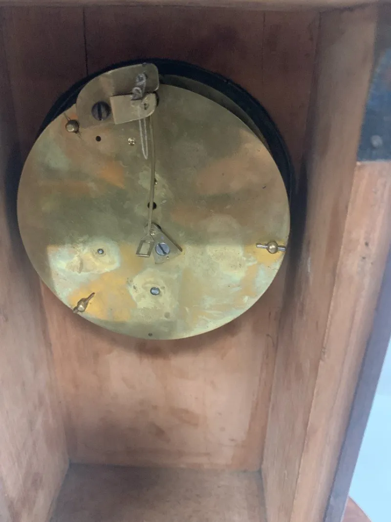 Pamono Mahogany Clock with Wire Movement, 19th Century> Clocks