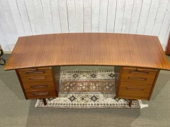 Pamono Mahogany Executive Desk, 1960s><noscript><img width=