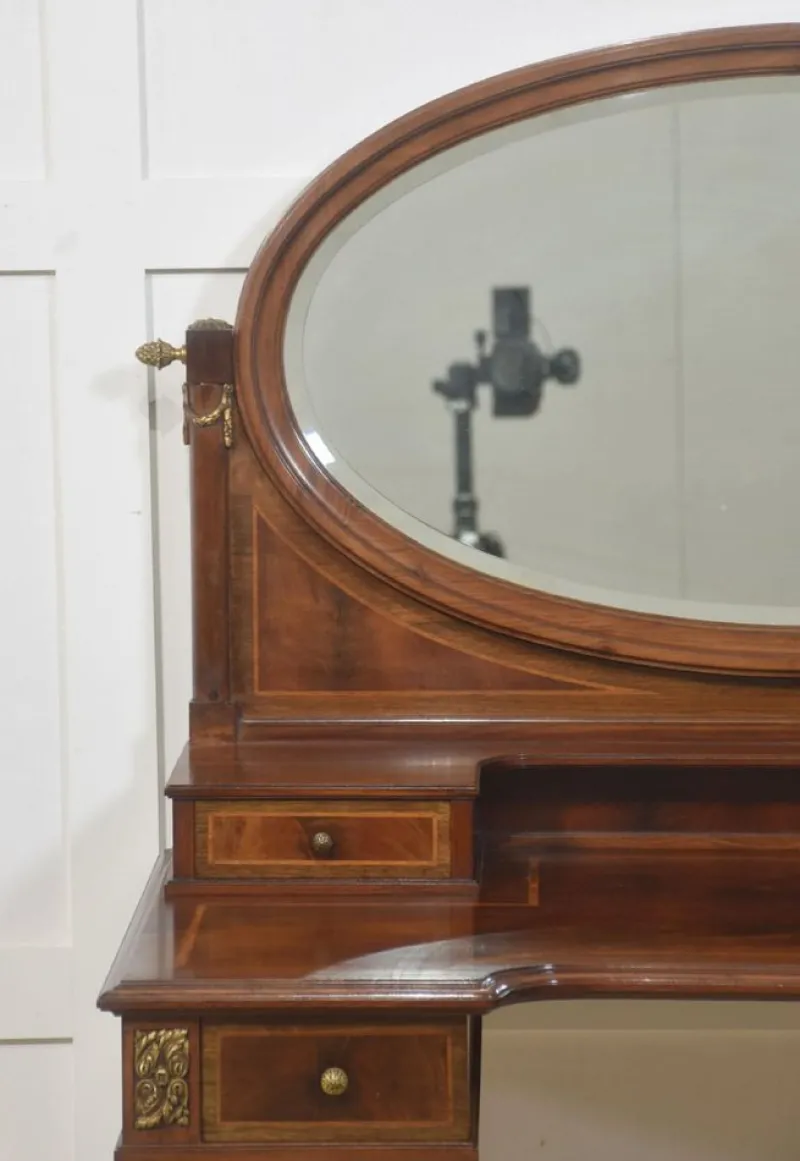 Pamono Mahogany Inlaid Dressing Table, 1890s> Dressing Tables