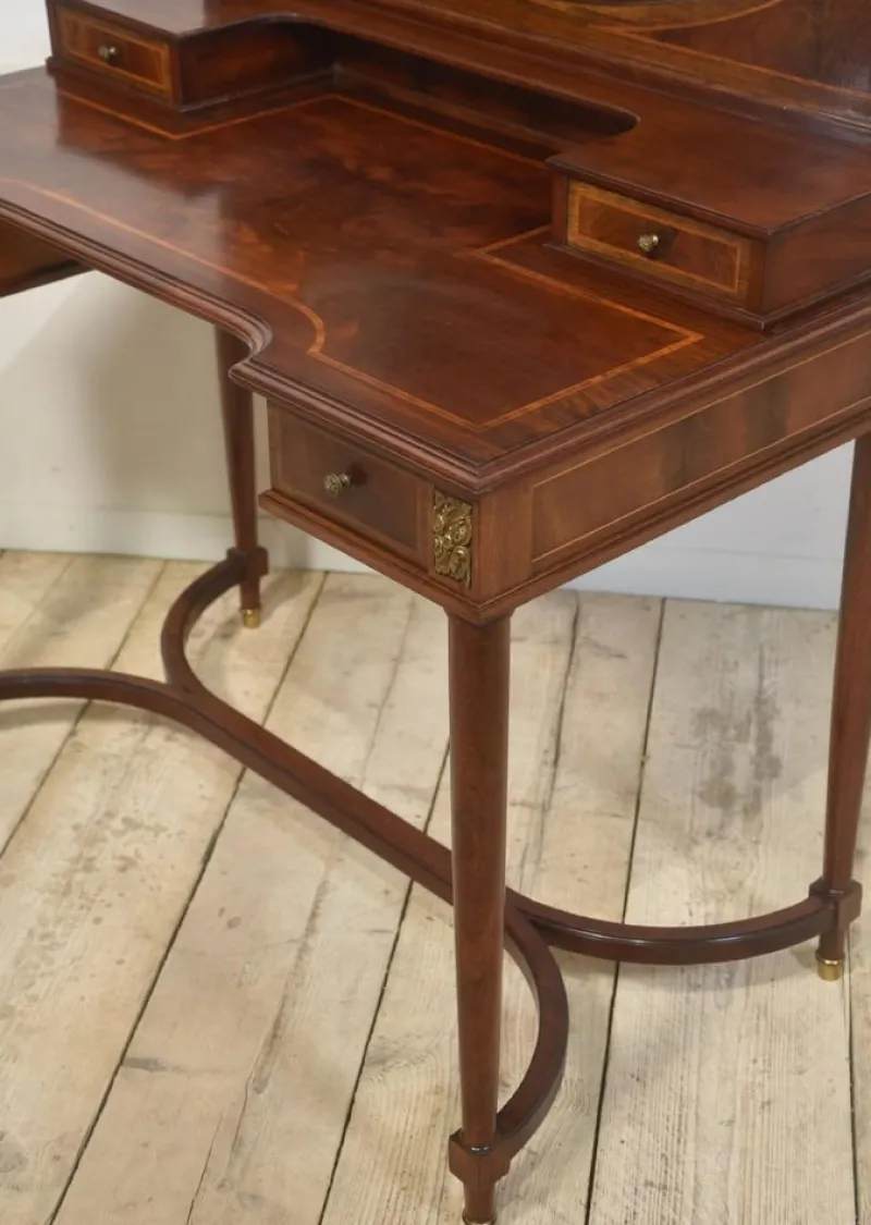 Pamono Mahogany Inlaid Dressing Table, 1890s> Dressing Tables