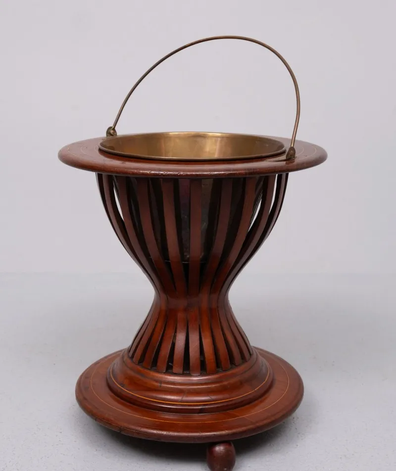 Online Pamono Mahogany Planter, Holland, 1880s