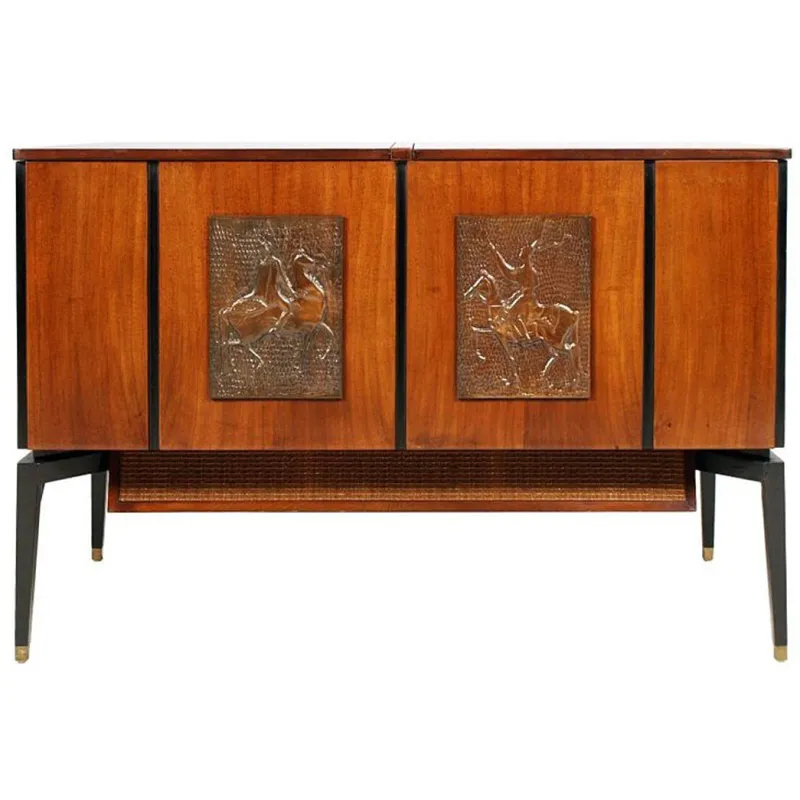 Pamono Mahogany Radio, TV & Record Player, 1970s> Electronics