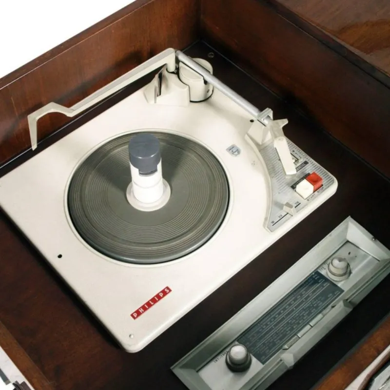 Pamono Mahogany Radio, TV & Record Player, 1970s> Electronics