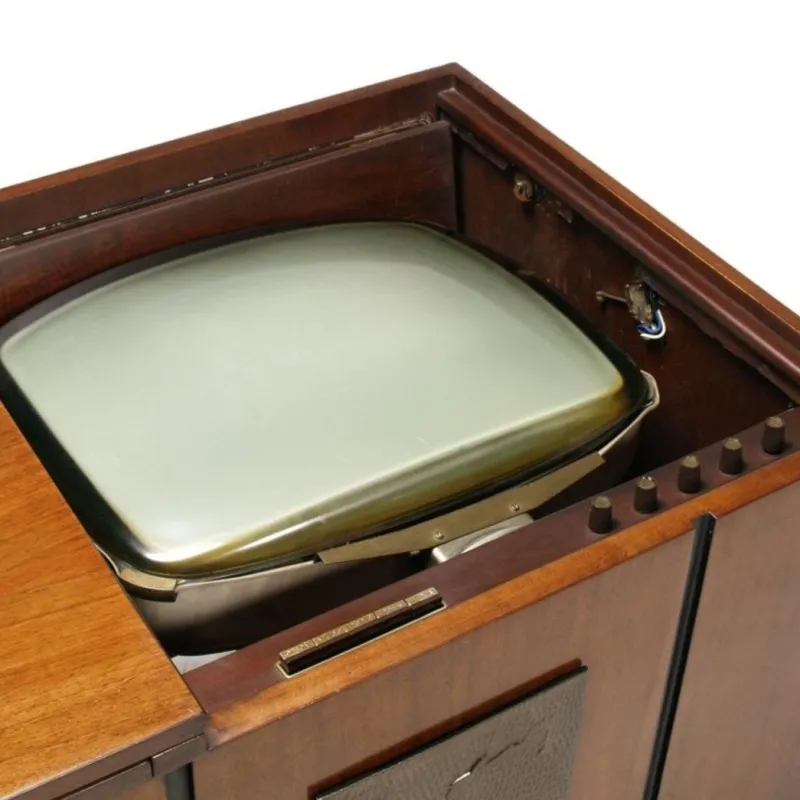 Pamono Mahogany Radio, TV & Record Player, 1970s> Electronics