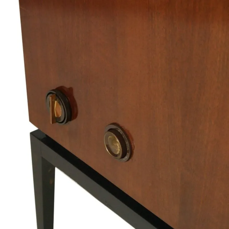 Pamono Mahogany Radio, TV & Record Player, 1970s> Electronics
