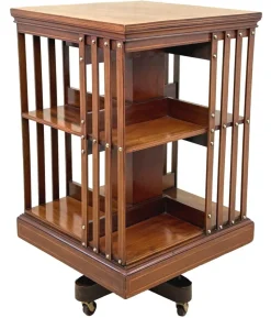 Pamono Mahogany Revolving Bookcase, Late 19th Century> Shelves & Wall Units