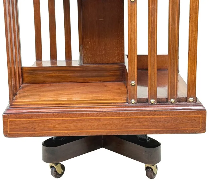 Pamono Mahogany Revolving Bookcase, Late 19th Century> Shelves & Wall Units