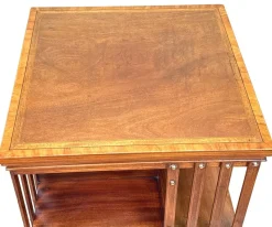 Pamono Mahogany Revolving Bookcase, Late 19th Century><noscript><img width=