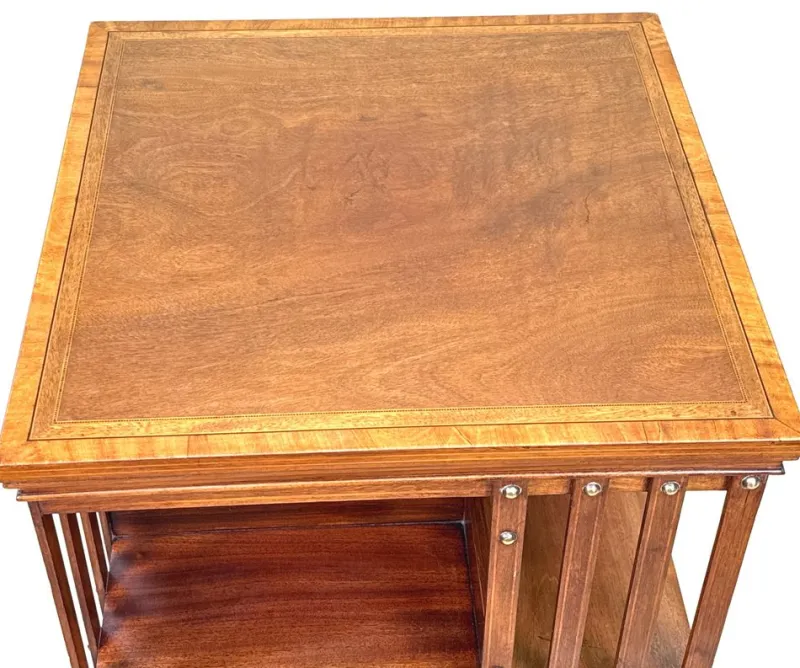 Pamono Mahogany Revolving Bookcase, Late 19th Century> Shelves & Wall Units
