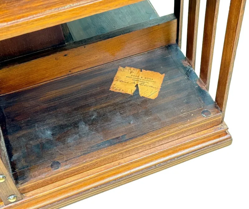 Pamono Mahogany Revolving Bookcase, Late 19th Century> Shelves & Wall Units