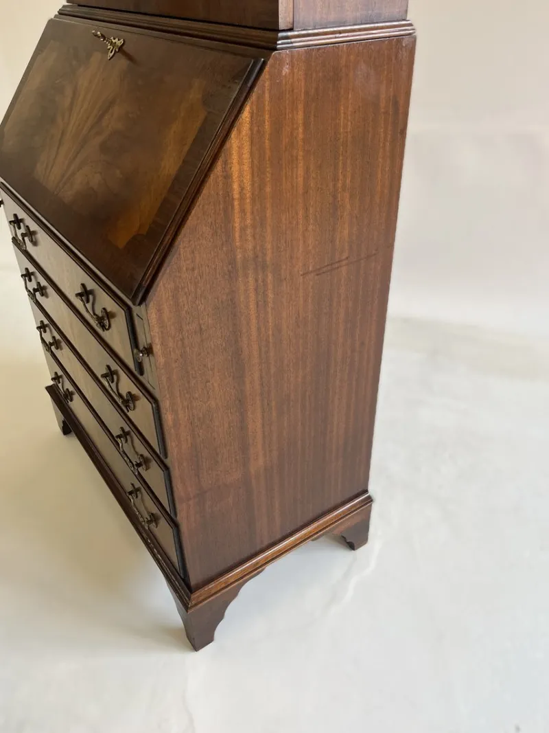 Sale Pamono Mahogany Secretaire by Reprodux Bevan Funnell Ltd., 1960s