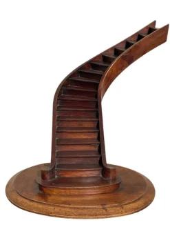 Online Pamono Mahogany Spiral Masters Staircase