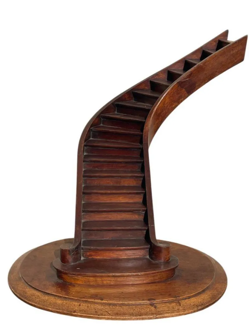 Online Pamono Mahogany Spiral Masters Staircase