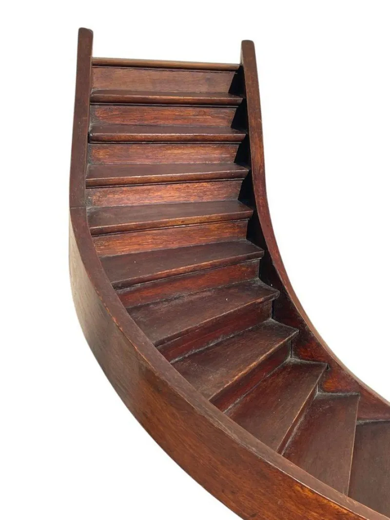 Online Pamono Mahogany Spiral Masters Staircase