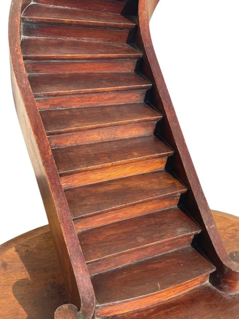 Online Pamono Mahogany Spiral Masters Staircase