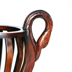 New Pamono Mahogany Wood Planters by Jacques Gruber, 1920s, Set of 2