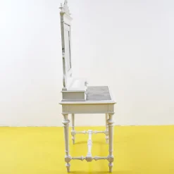 Pamono Make-Up Cabinet with Mirror and Marble, 1900s><noscript><img width=