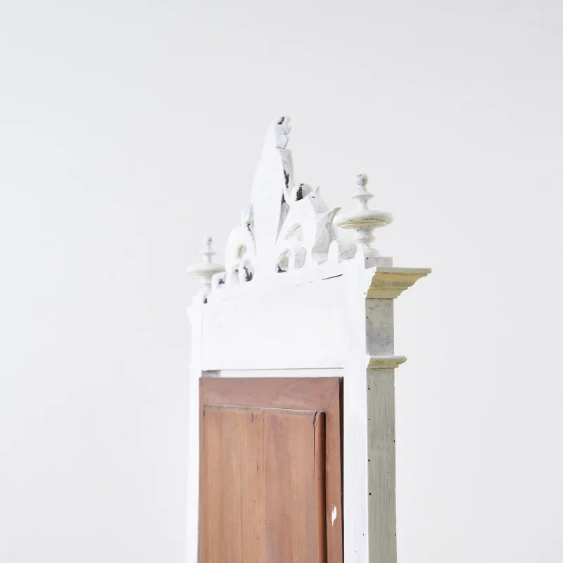 Pamono Make-Up Cabinet with Mirror and Marble, 1900s> Dressing Tables