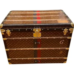 Sale Pamono Malle Haute Trunk in Monogram Canvas from Louis Vuitton, Paris, 1910