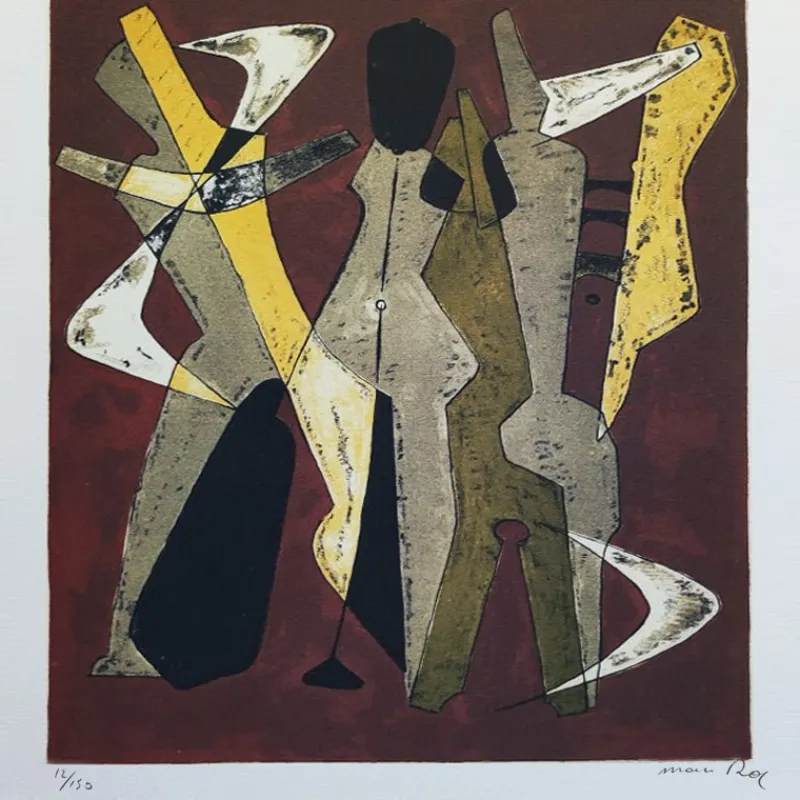 Pamono Man Ray, Promenade, 1960s, Lithograph> Mid-Century