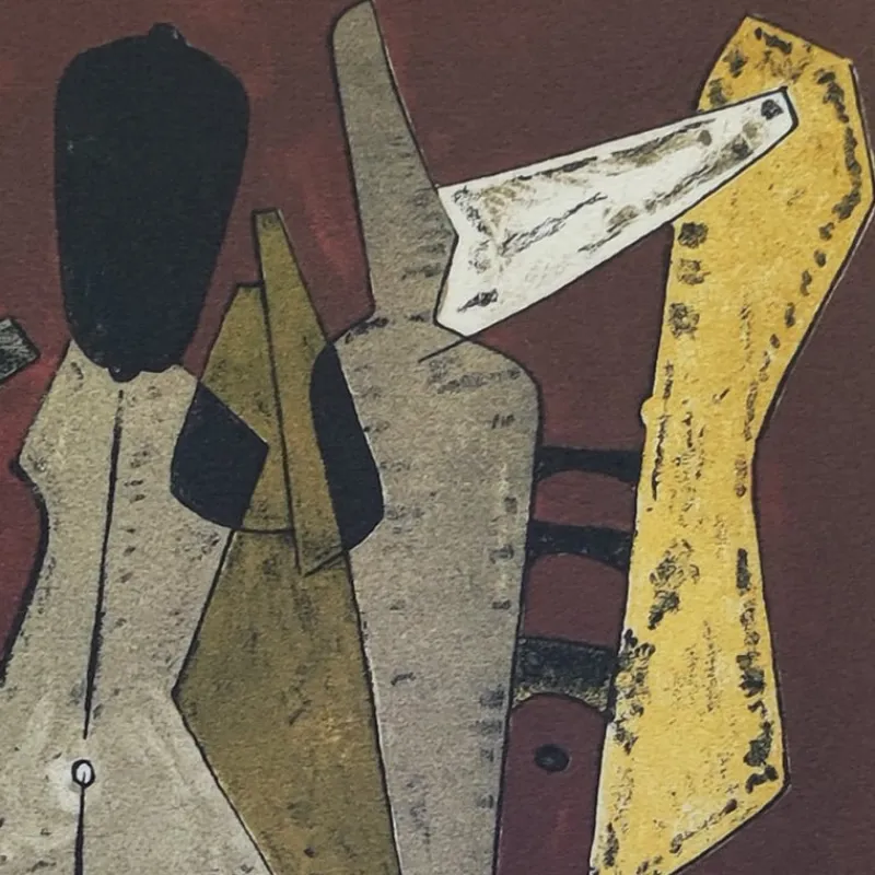 Pamono Man Ray, Promenade, 1960s, Lithograph> Mid-Century
