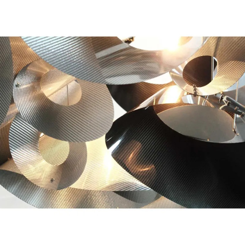 Pamono Mangrovia Em Floor Lamp in Stainless Steel and Aluminum by Barberini & Gunnell> Floor Lamps|Floor Lamps