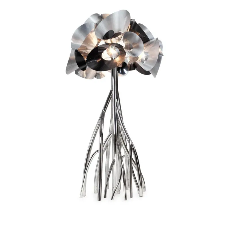 Pamono Mangrovia Em Floor Lamp in Stainless Steel and Aluminum by Barberini & Gunnell> Floor Lamps|Floor Lamps
