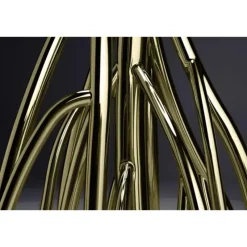 Pamono Mangrovia EM Floor Lamp in Galvanized Gold Aluminum by Barberini & Gunnell><noscript><img width=