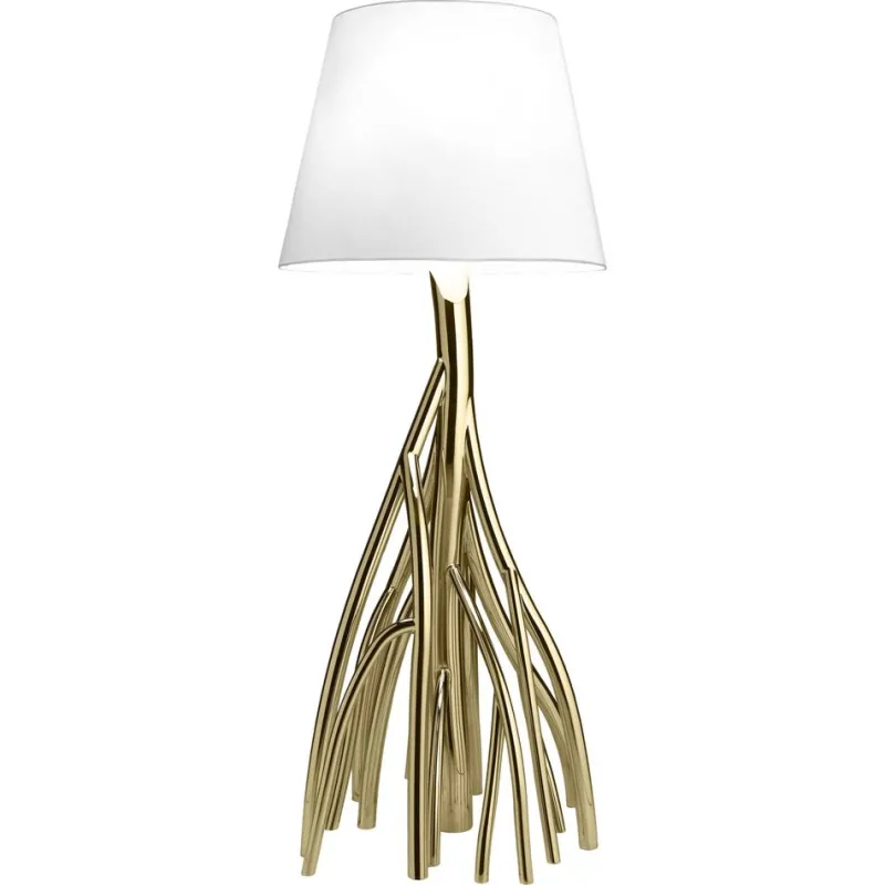 Outlet Pamono Mangrovia Floor Lamp in Colored Stainless Steel and Linen by Barberini & Gunnell