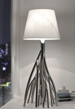 Outlet Pamono Mangrovia Floor Lamp in Colored Stainless Steel and Linen by Barberini & Gunnell