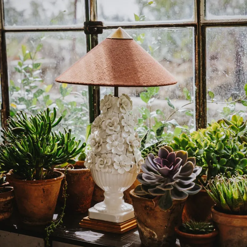Online Pamono Manises Flora Blanco Lamp by Can Betelgeuse Studio
