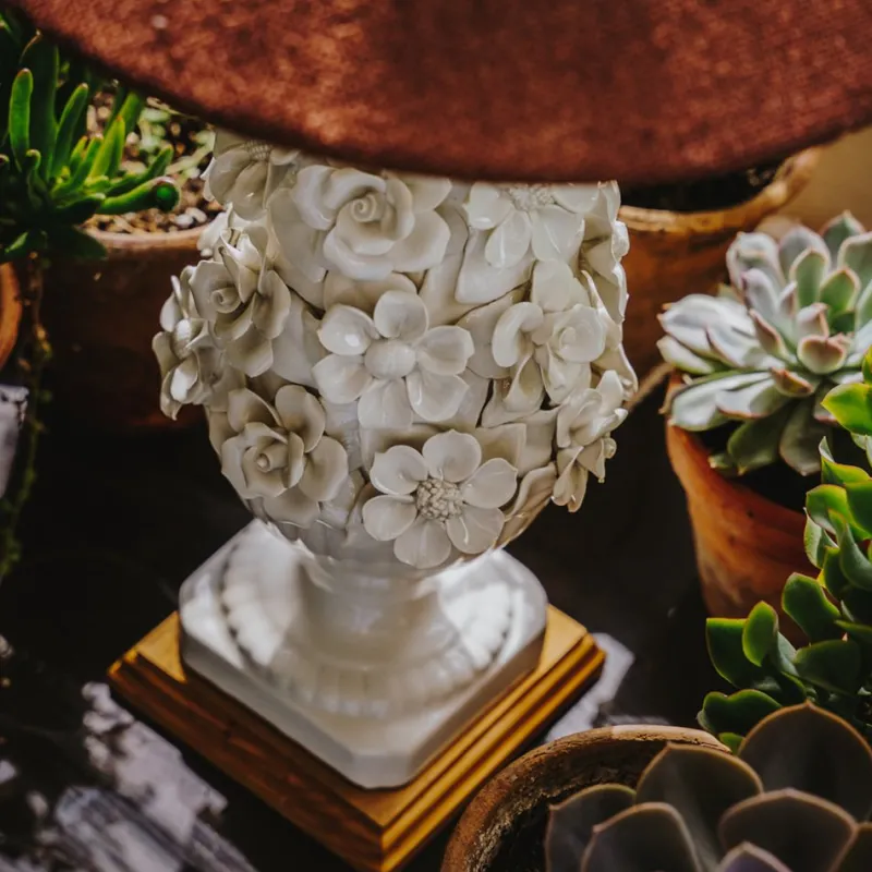 Online Pamono Manises Flora Blanco Lamp by Can Betelgeuse Studio