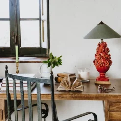 Clearance Pamono Manises Flora Rojo Bermellón Lamp by Can Betelgeuse Studio