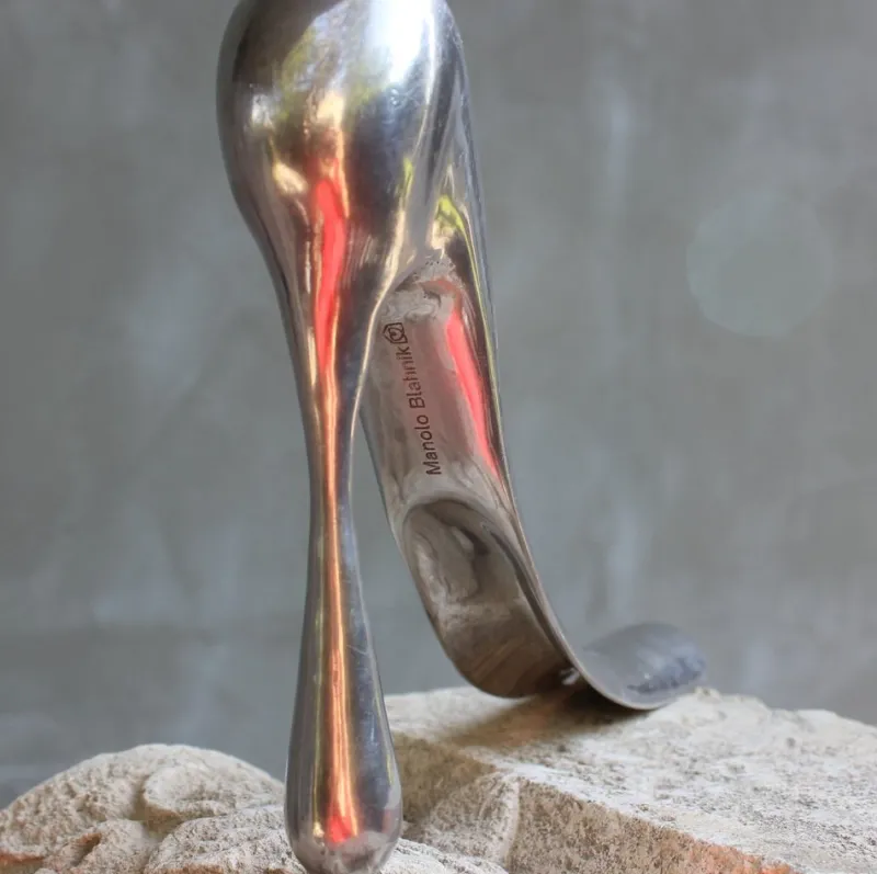 Clearance Pamono Manolo Blahnik Shoe Horn in Cast Aluminum, 2000s