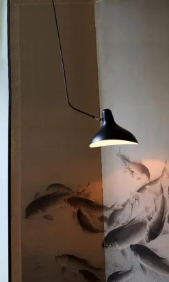 New Pamono Mantis BS4 L Ceiling Lamp by Bernard Schottlander