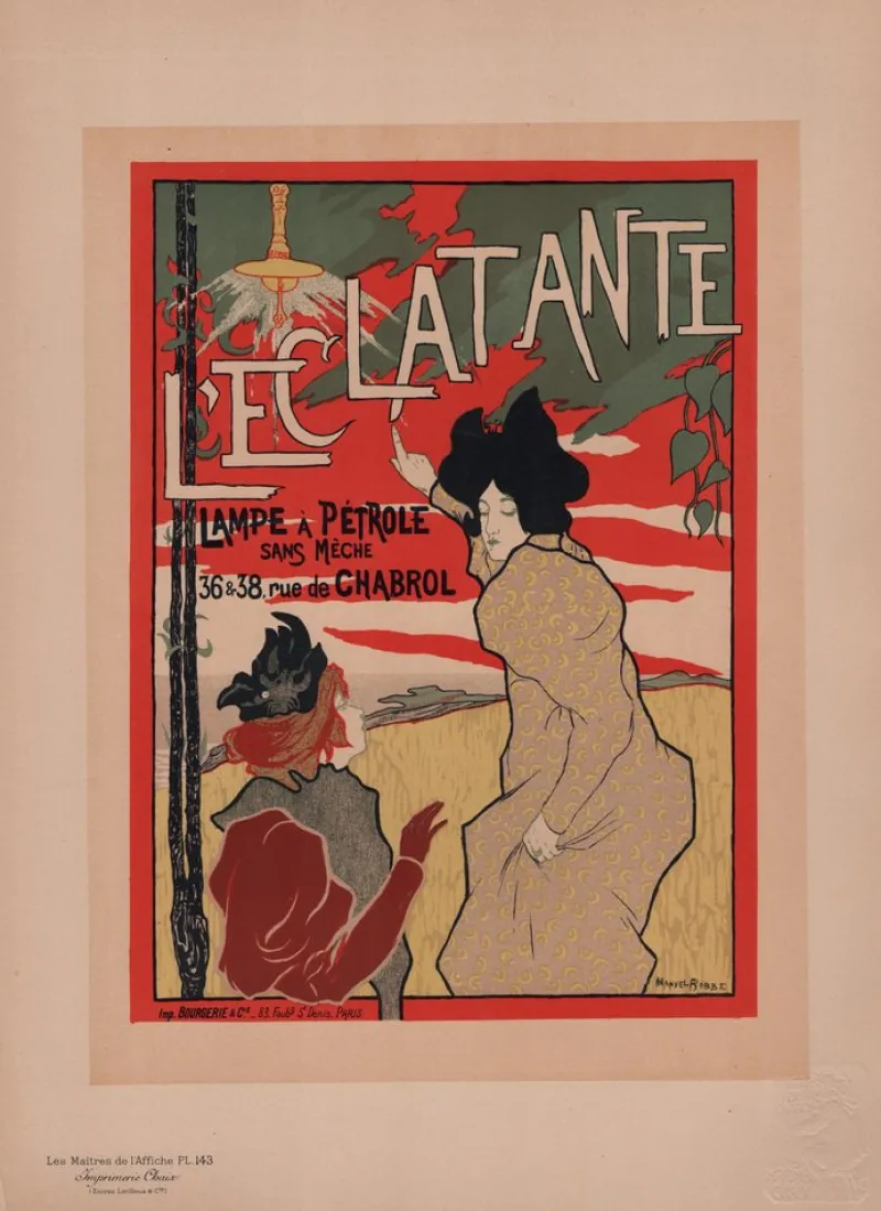 New Pamono Manuel Robbe, L'Eclatante from Les Maîtres de L'Affiche, 1898, Original Lithograph