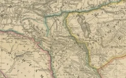 Pamono Map of Crossroads from Albania to Assyria, 1880><noscript><img width=