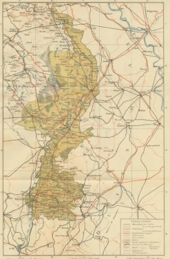 Outlet Pamono Map of Limburg, 1914
