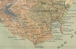 Best Pamono Map of Nautical Crossroads of the Atlantic and Mediterranean, 1901