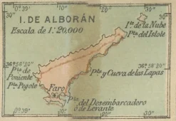 Pamono Map of Spanish Possessions in North Africa, 1903><noscript><img width=