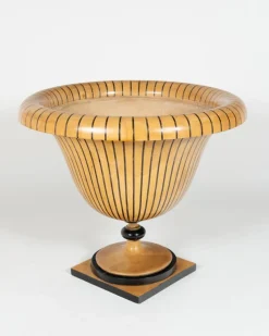 Pamono Maple Planters with Ebony Inlays, 1930s, Set of 2><noscript><img width=