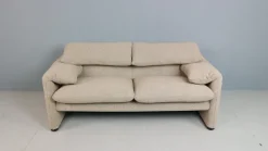 Pamono Maralunga 2-Seater Sofa by Vico Magistretti for Cassina, 1970><noscript><img width=