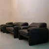 Sale Pamono Maralunga Sofa and Armchairs by Vico Magistretti for Cassina, 1973, Set of 3