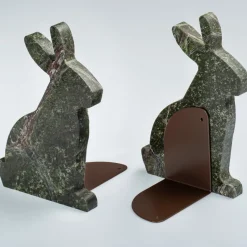 Clearance Pamono Marble and Steel Bunny Bookends by Alessandra Grasso, Set of 2
