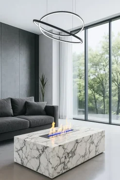 Pamono Marble Coffee Table in Arabescato by Andrea Grasso> Tables|Coffee & Side Tables