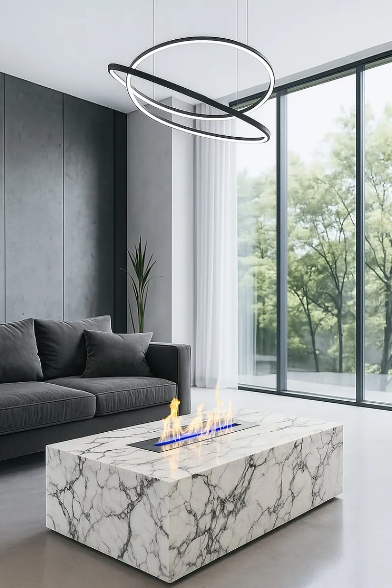 Pamono Marble Coffee Table in Arabescato by Andrea Grasso> Tables|Coffee & Side Tables