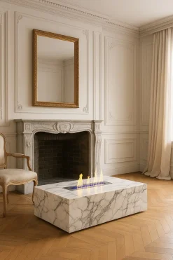 Pamono Marble Coffee Table in Arabescato by Andrea Grasso><noscript><img width=