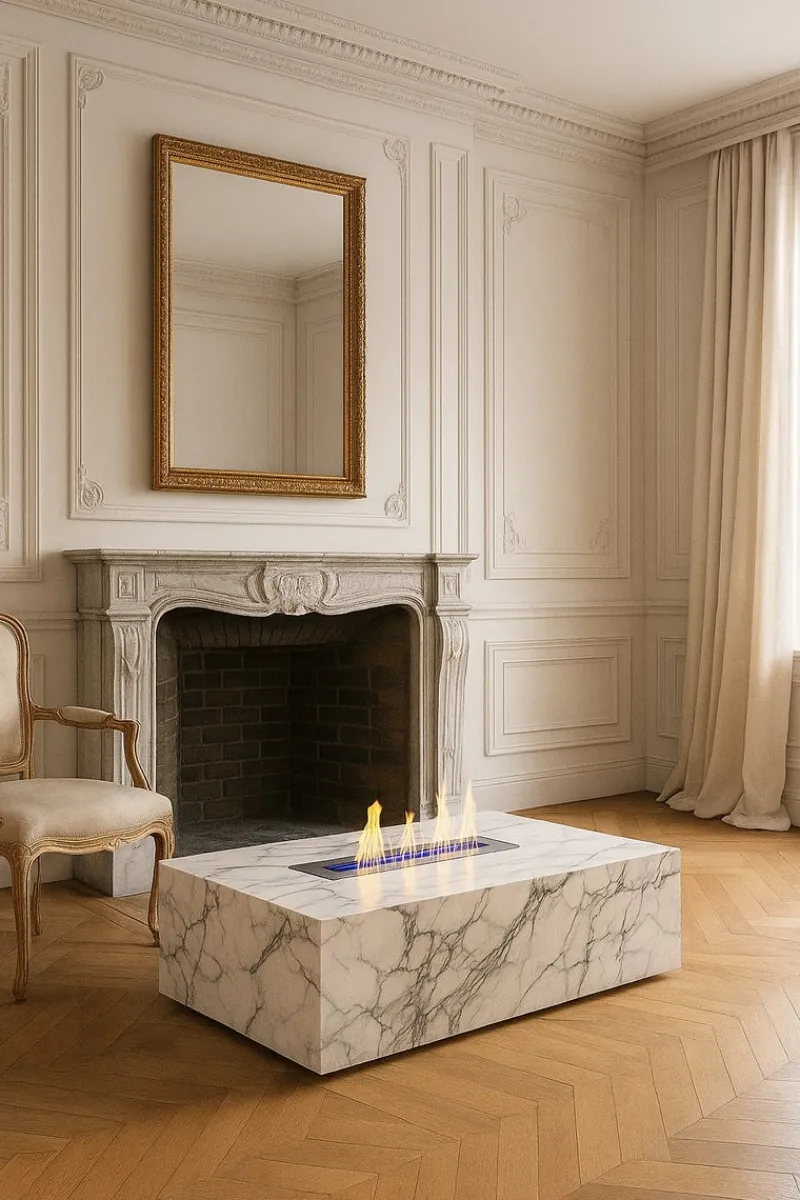 Pamono Marble Coffee Table in Arabescato by Andrea Grasso> Tables|Coffee & Side Tables